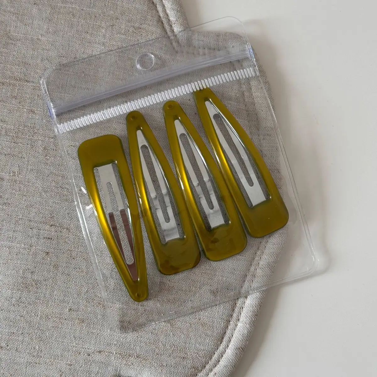 4 Stück K-Stil helle wassertropfenförmige Legierungs-Haarspangen für Frauen Vintage einfarbig 6,5 cm große Bobby Pins Haarspangen seitliche Haarnadel – Detail 8