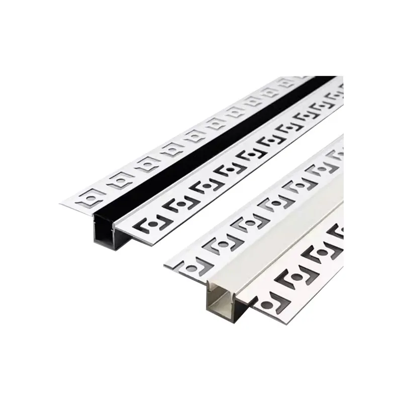 10M Lace Edge LED Aluminum Profile With High Quality LED Strip Black Silver