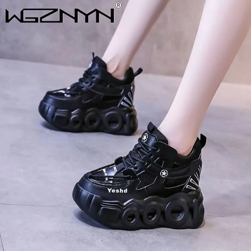 

2024 High Quality Autumn Winter Luxury Designer Women Platform Sneakers Chunky Shoes Sport Vulcanized Shoes Female Casual Shoes