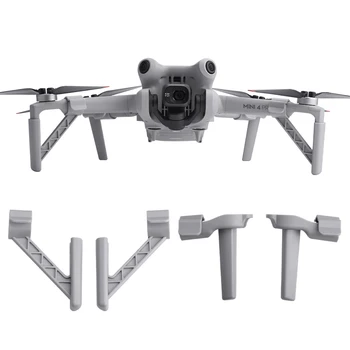 DJI 미니 4 프로용 높이 향상 스탠드, 착륙 기어, 드론 착륙 보호 브래킷 액세서리, 회색