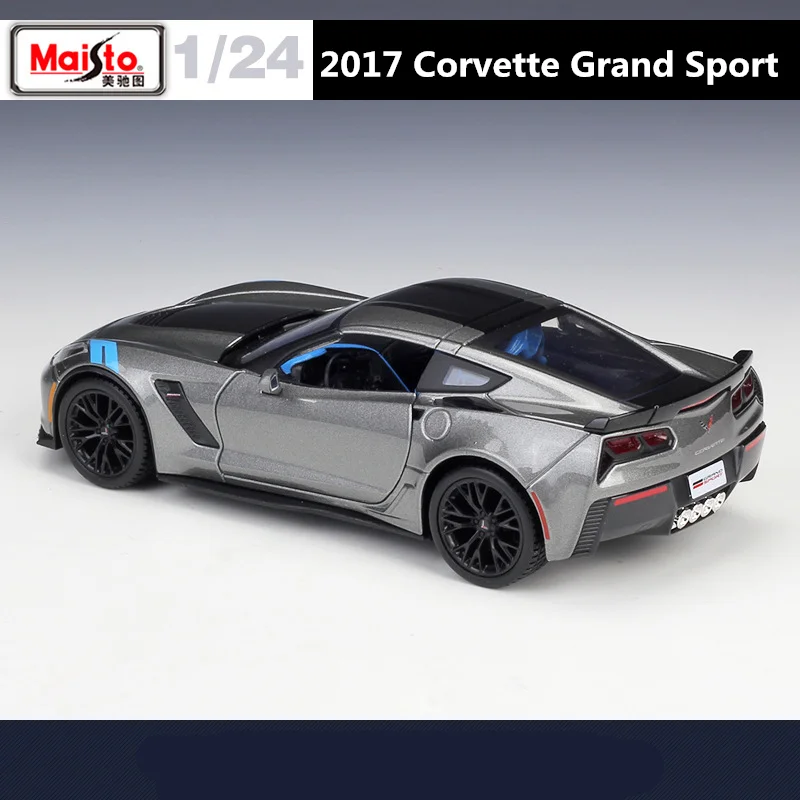 Miniature Newray Chevrolet Corvette Grand Sport 2010 Rouge - Échelle 1/24 - Neuf - Modèle Réduit