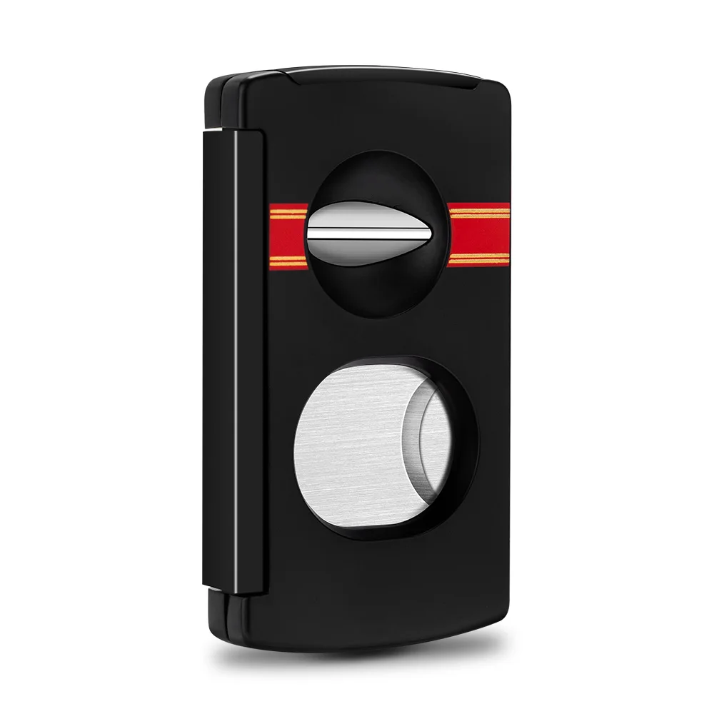 3 in 1 Portable Travel Cigar Cutter V Shape Scissor Cigar Drill Stainless Steel Blade Smoking Accessory with Gift Box CLE-22CAE2 6