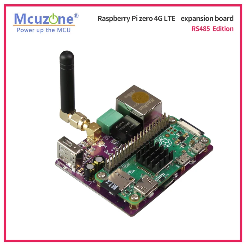 Zero Cat1 4g Lte e 100mbps Ethernet Placa de Expansão para Raspberry pi Zero w h Zero2 w Usb Hub Esim Quadro demonstração - Imagem 2