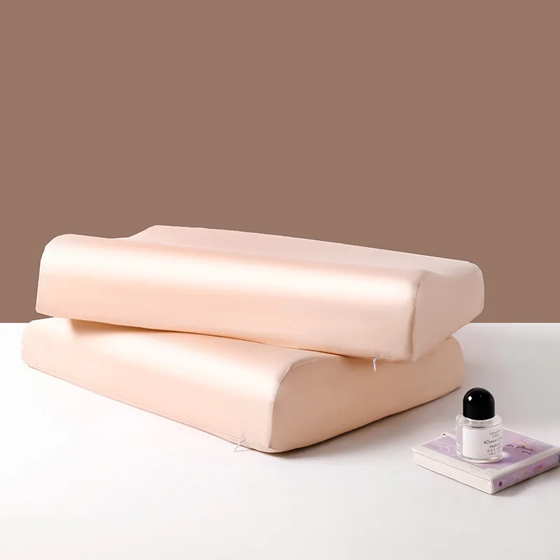 3A Grade Natural Mulberry Silk Latex Pillowcase Superior Quality Protect Hair Pillow Case Solid Color Bedding Pillowcover 3