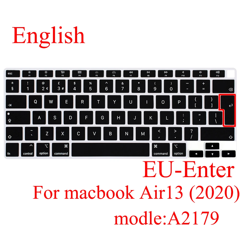 For Macbook Air 13 Keyboard cover Laptop protective film 13 inch A2179 silicone Keyboard cover Russian French Spanish Korea