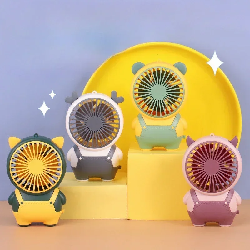 어린이용 USB 충전식 휴대용 선풍기, 강풍 미니 선풍기, 학생용 야외 선풍기