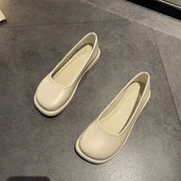 Slip On Women Footwear Leather Flat Ladies Shoes Designer Offers Stylish High Quality Low Price Y2k Fashion Casual Luxury 1