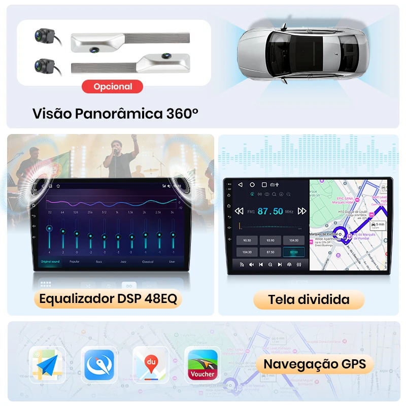 Radio para coche Junsun para Peugeot 2008 208 2012 - 2018, CarPlay inalámbrico, Android Auto, 8 núcleos, ventilador de refrigeración integrado, navegación GPS Android, reproductor multimedia, 4G-LTE, WiFi, DAB+, DSP, RDS, BT, SWC, pantalla táctil IPS, autorradio, reproductor de vídeo, unidad principal, estéreo 8