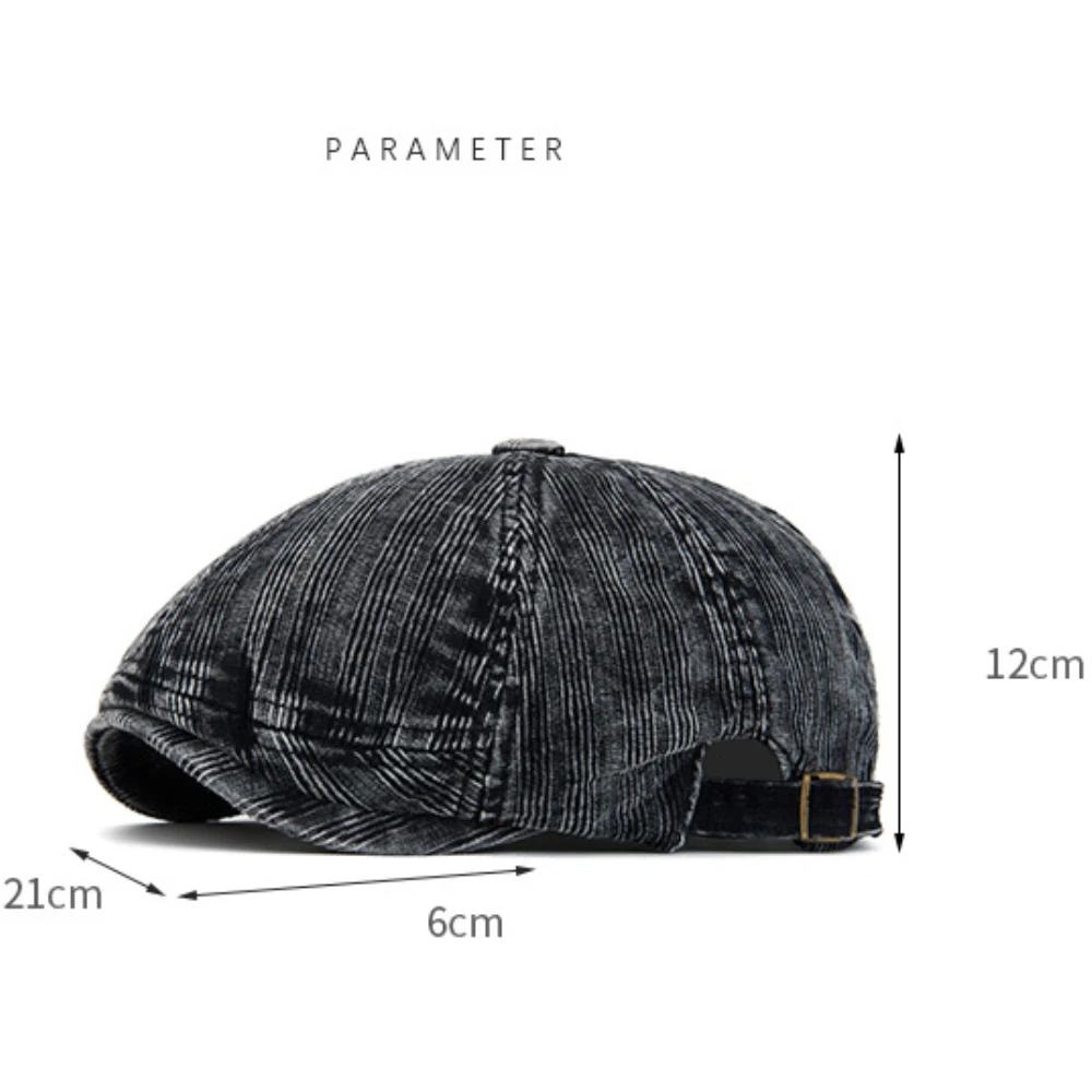 HT4974 Berets Neue Hohe Qualität Männer Frauen Herbst Winter Hut Maler Cord Baskenmütze Hut Männlich Weiblich Baskenmütze Kappe Achteckige Baskenmütze Kappen – Detail 2