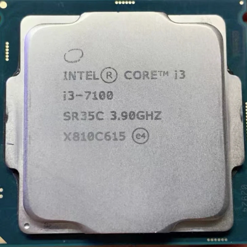 Processore Intel Core I3 Serie 7100 I3 7100 I3-7100 Cpu Lga 1151-Land Fc-Lga 14 Nanometri Dual-Core