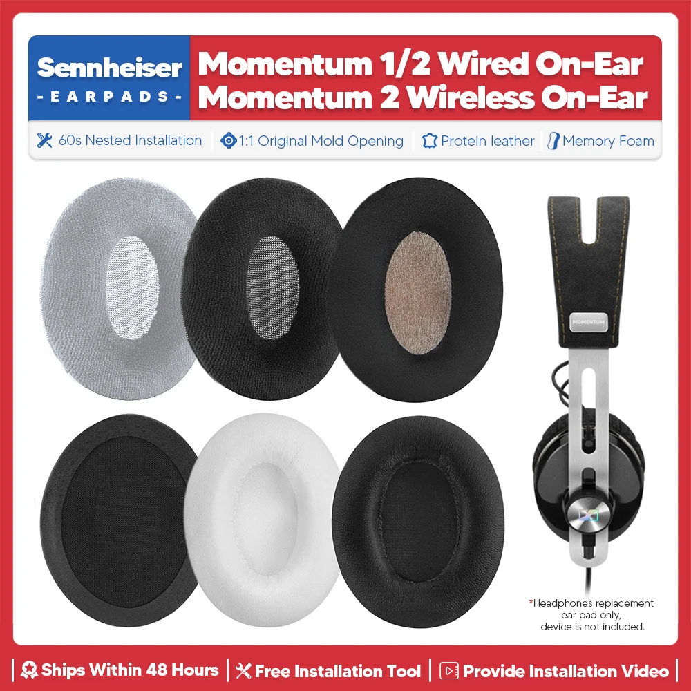 

Replacement Ear Pads For Sennheiser Momentum 2 Wireless On Ear Momentum 1 Wired Headphone Accessories Headset Ear Cushion