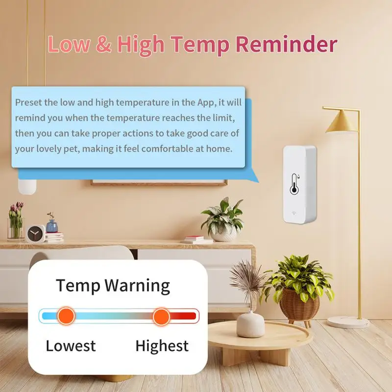 WiFi Temperature Humidity Tester Thermometer Hygrometer Compatible with Alexa Google Home Cozylife temperature humidity sensor temperature humidity meter