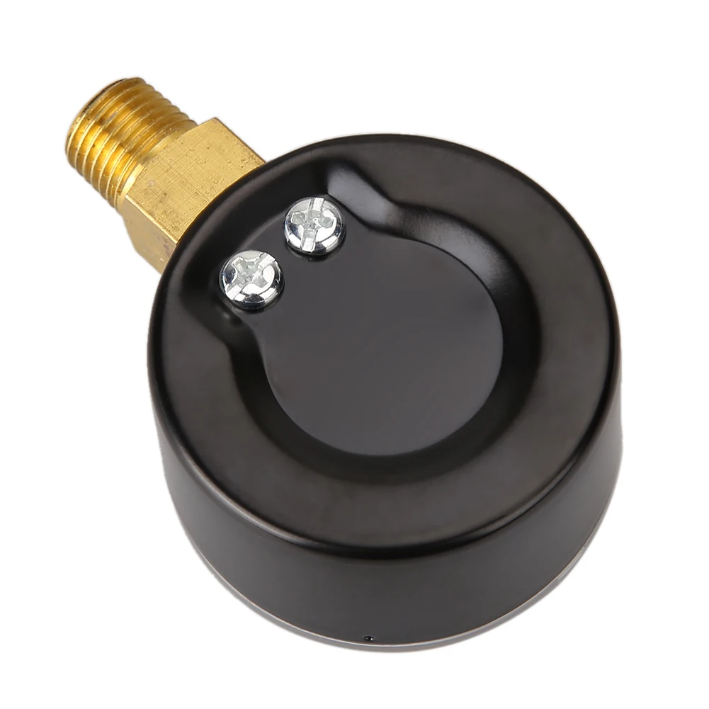50mm 0-15 PSI Low Pressure Gauge 1/4 BSPT Bottom Mount Manometer Air Pressure Gauge for Water Air ATV Tire Gas Pressure Test