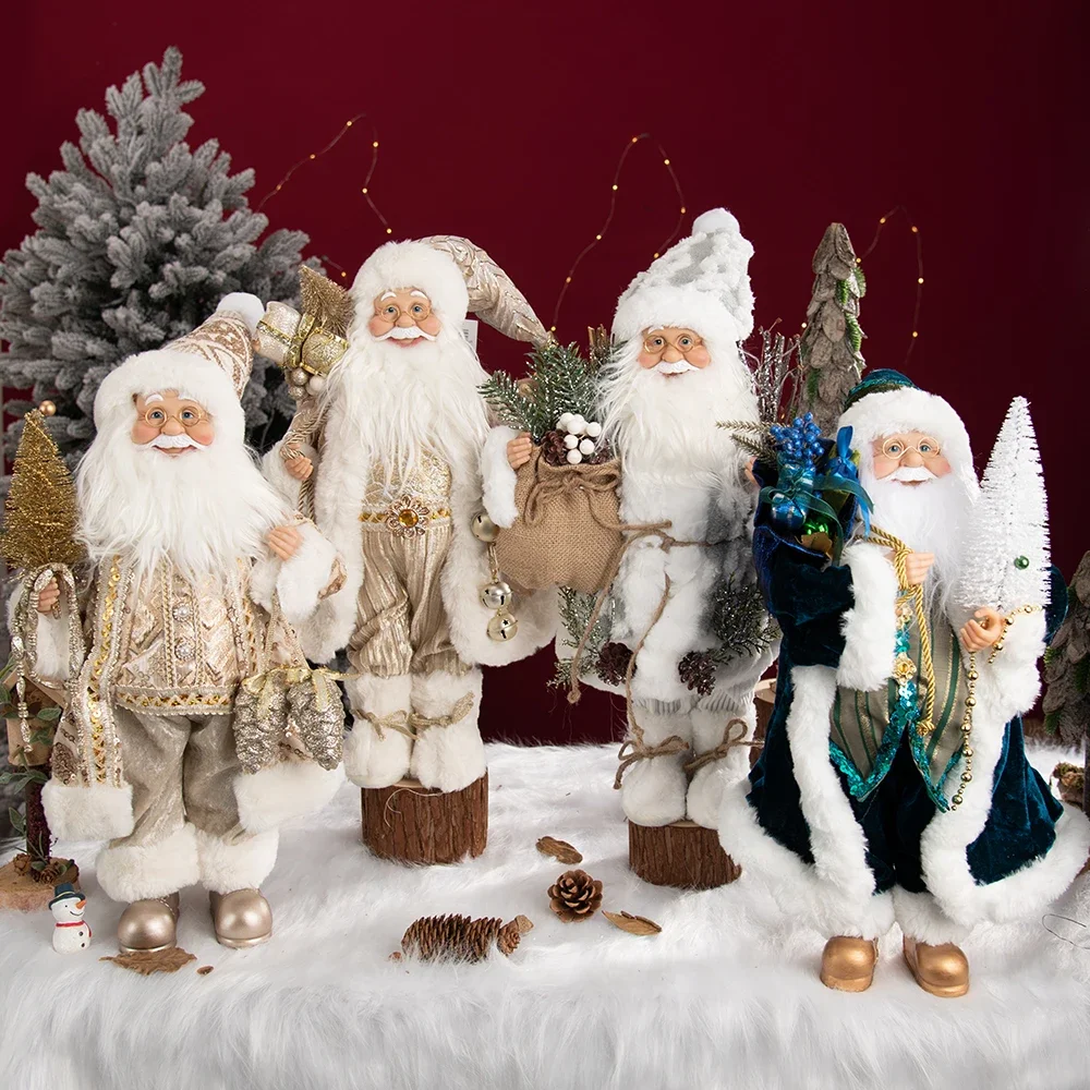 

45CM Santa Claus Doll Merry Christmas Decorations For Home 2023 Christmas Ornaments Navidad Natal Xmas Gifts Happy New Year 2024