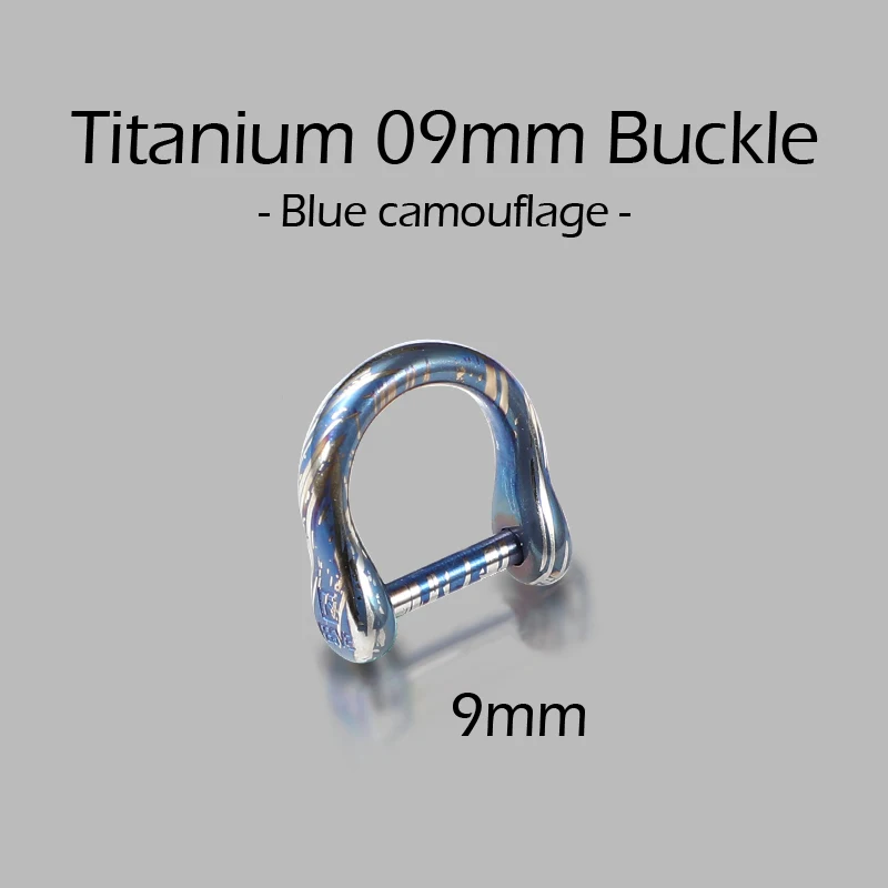 Black Titanium D Buckle Keychain with Horseshoe Design – Premium EDC Accessory