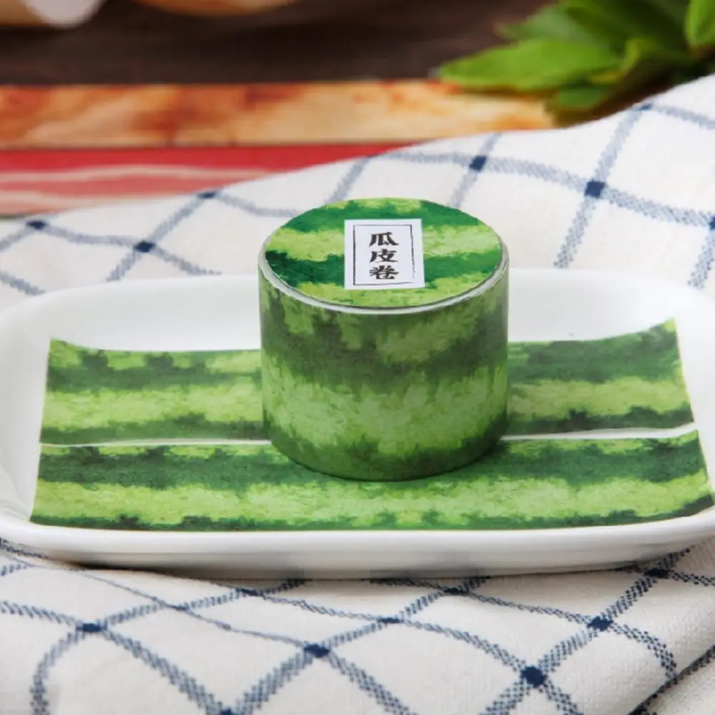 

Gift Wrapping Tape Realistic Food Themed Japanese Washi Tape for Diy Scrapbook Sticker with Strong Stickiness for Crafting