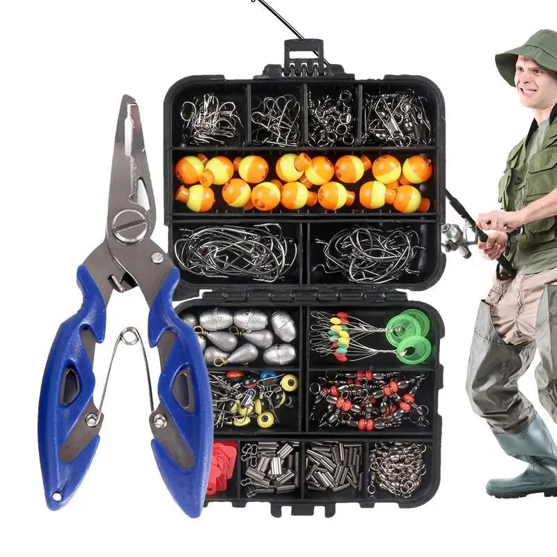 Fishing Tackle Set Freshwater Tackle Kit 263pcs Portable Fishing Equipment Fishing Kit For Fishing Enthusiast Fisherman 1