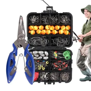 Fishing Tackle Set Freshwater Tackle Kit 263pcs Portable Fishing Equipment Fishing Kit For Fishing Enthusiast Fisherman 1