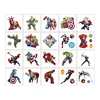 20Pcs/set Marvel Spider Man Tattoo Stickers Princess Cartoon Tattoo For Kids Birthday Gift Fake Children Body Art Tattoos Toys 5