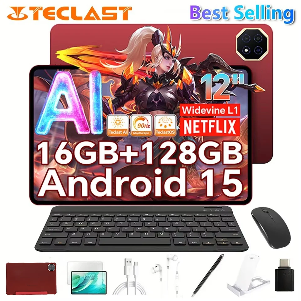 Teclast T60 AI Tablet (Allwinner A733 8-core 1.8GHz/6GB RAM/128GB
