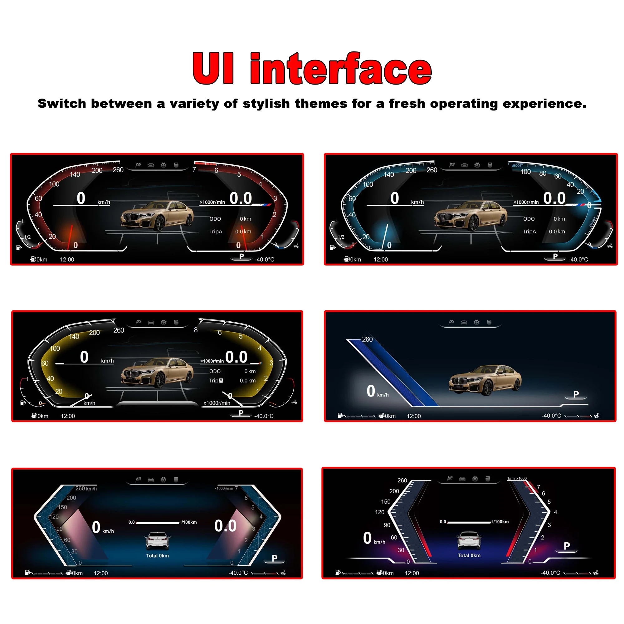 Digital instrument cluster For BMW 1/2 Series F20 F52 F22 F45 X1 F48 F49 X2 F39