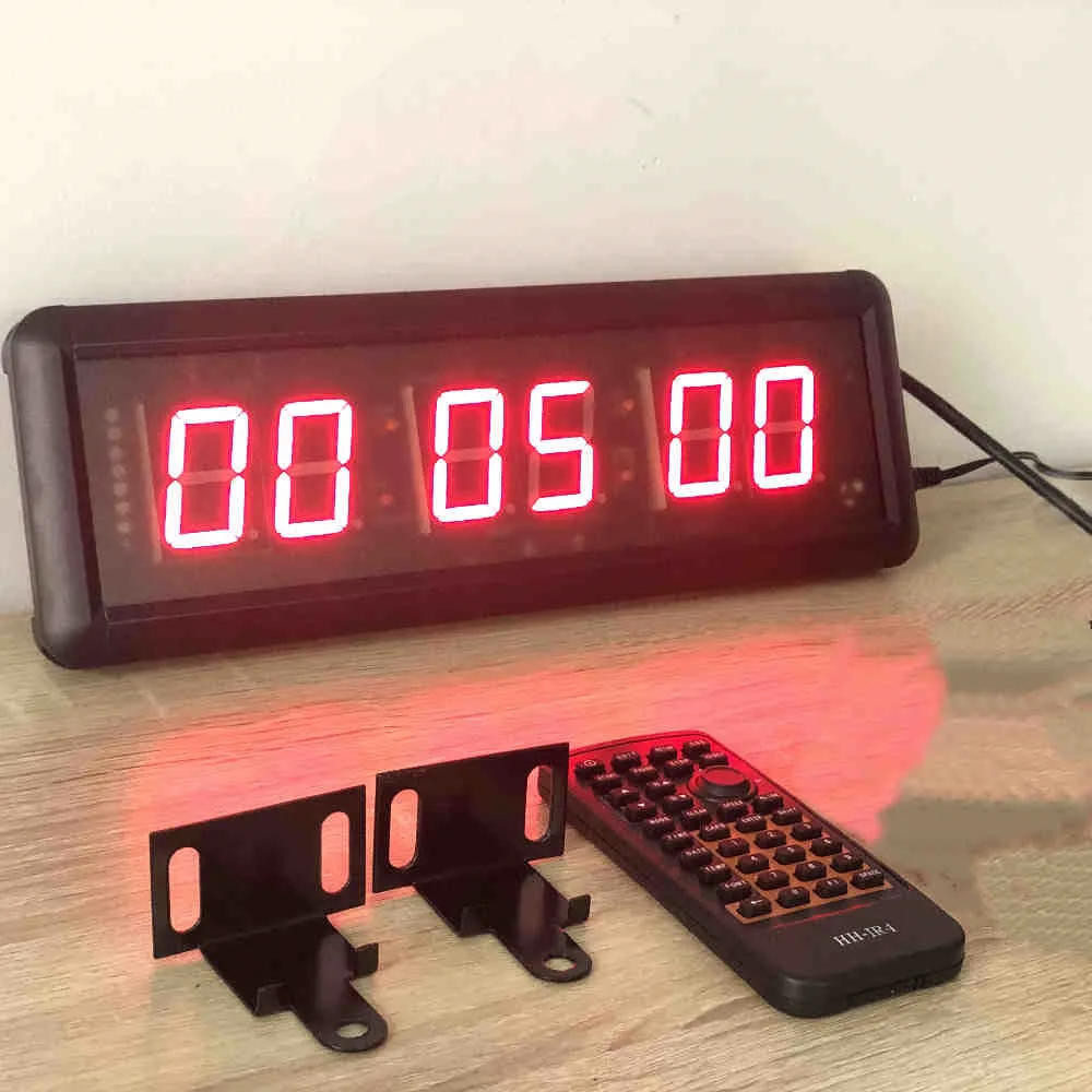 LED Countdown Clock 11 inch LED electronic countdown clock with remote control stopwatch interval timer competition game training wall clock