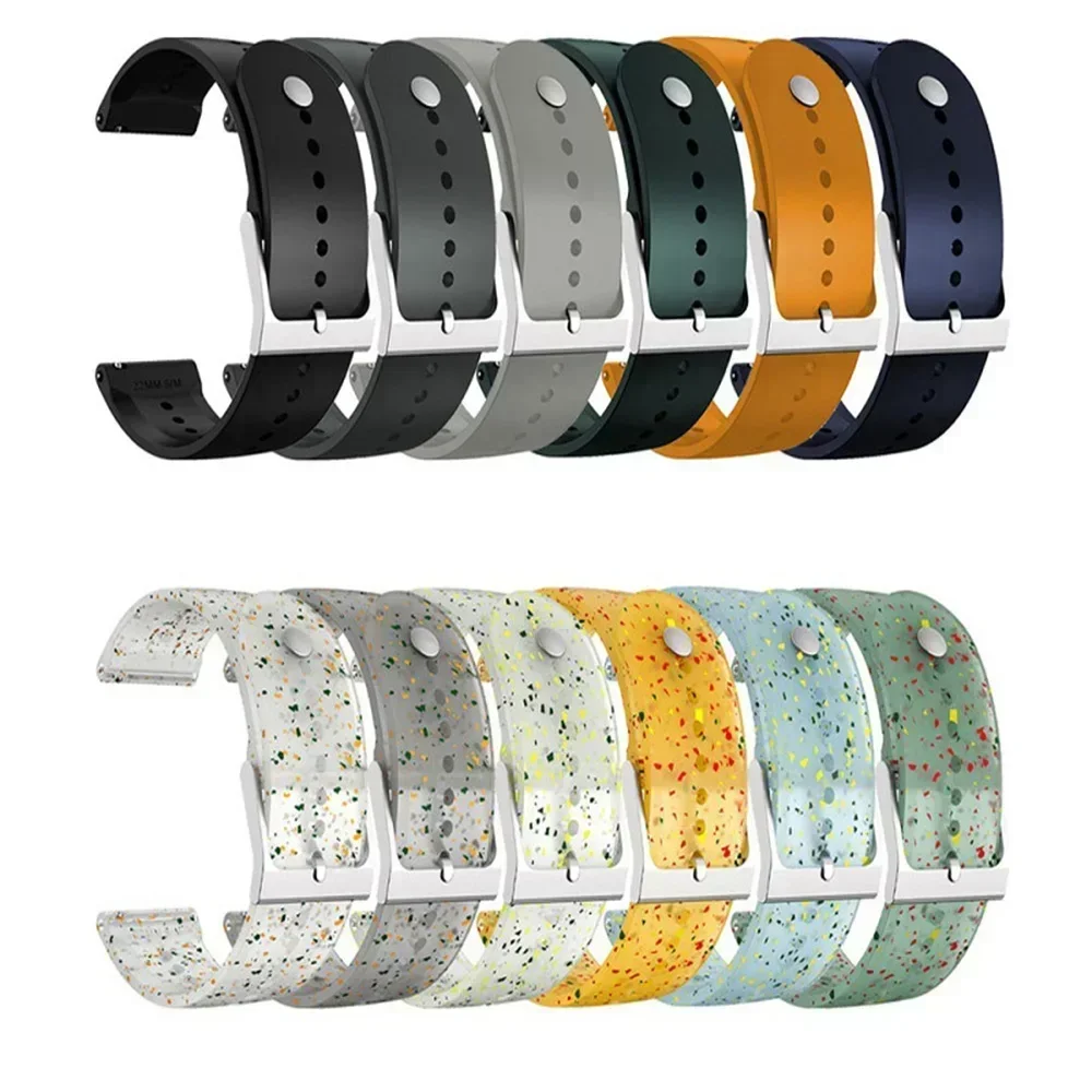 Premium 22mm Soft Silicone Watch Strap - Versatile Replacement Band