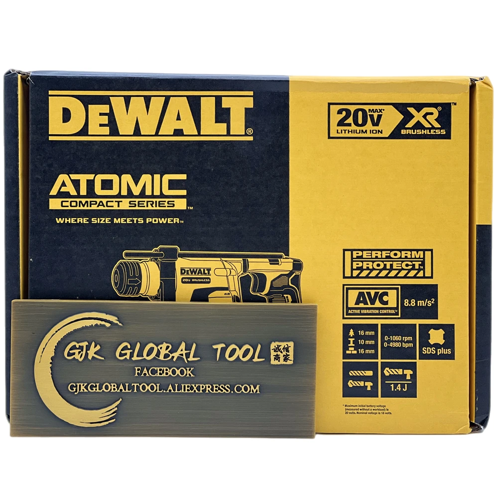 DEWALT デウォルト 20V MAX* XR COMPACT HAMMER DRILL (BARE TOOL) (DCD805B), Yellow  その他道具、工具