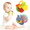 Christmas Decoration Baby Teething Toys Silicone Fruit Shape Safe Teethers Soothe Babies Gums Set For Infant And Toddler Gift 2
