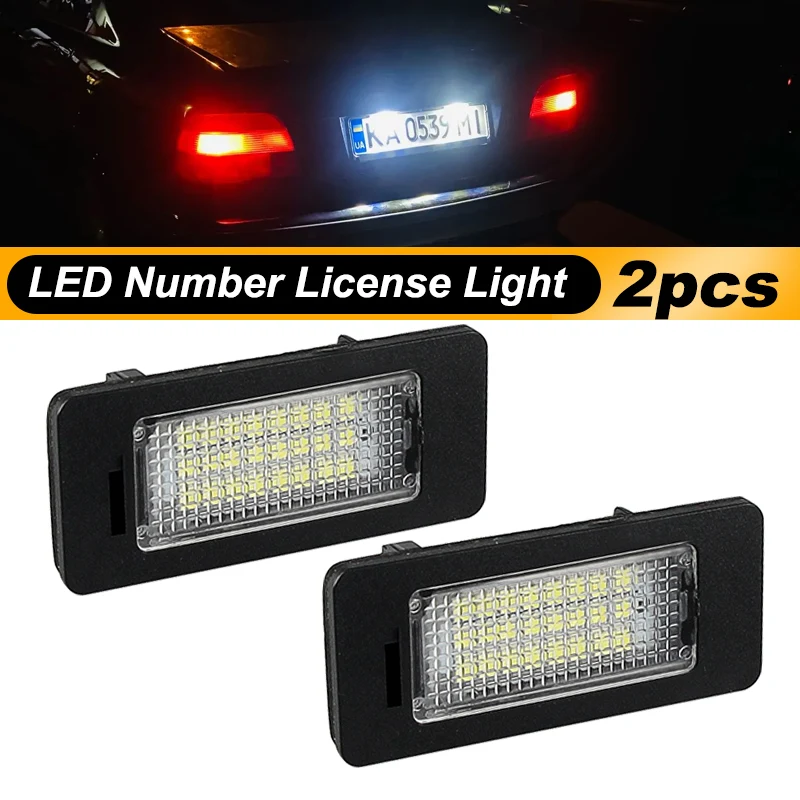 2x Éclairage De Plaque D'immatriculation à LED Canbus Pour Bmw Serie 3 Et 5 E39 E60 E61 E90 E92~p137929124