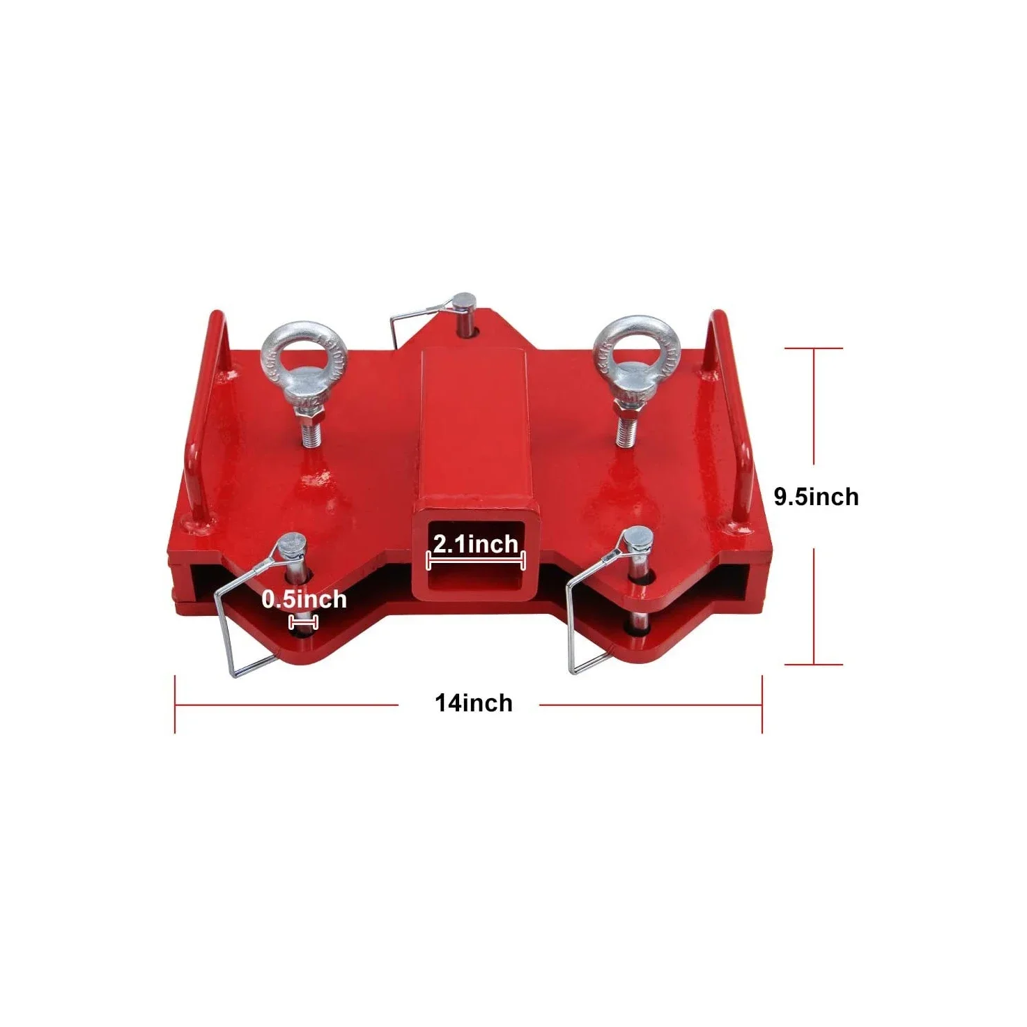 Aazon.co: Forklift Trailer Hitch Attachent, IGLDIPUO Red 2 Inch