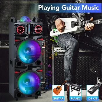 9000W Portable Bluetooth Speaker Heavy Bass Sound System Party Dual10 6