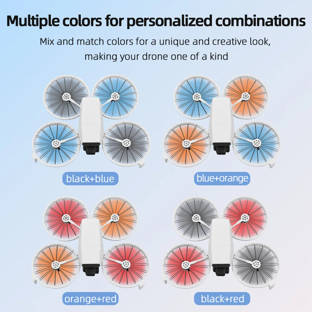8pcs Drone Propellers For DJI Flip 4022F DIY Colorful Silent Propeller Wing Lightweight Blade Spare Part For DJI Flip Accessorie