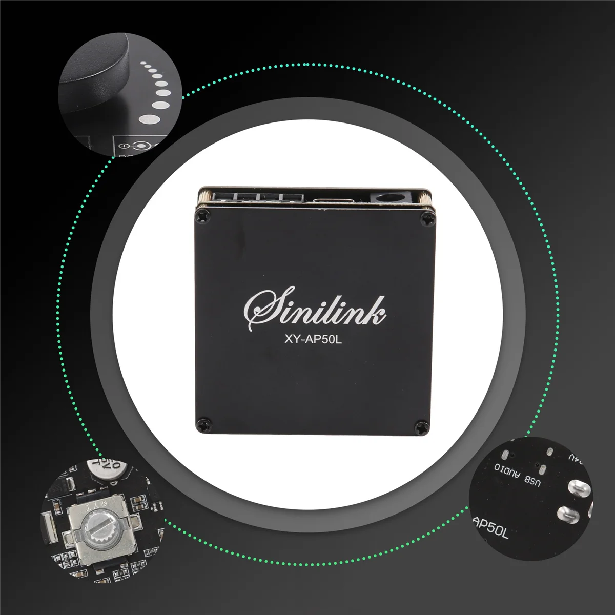 XY-AP50L 미니 블루투스 5.0, 무선 오디오 파워 디지털 앰프 보드, 스테레오 앰프, 3.5mm AUX USB 앱, 50W + 50W
