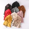 Streetwear Soft Cotton Balaclava Windproof Winter Neck Warm Hooded Hat Beanies Outdoor Sports Light Thin Hood Scarf Unisex 4
