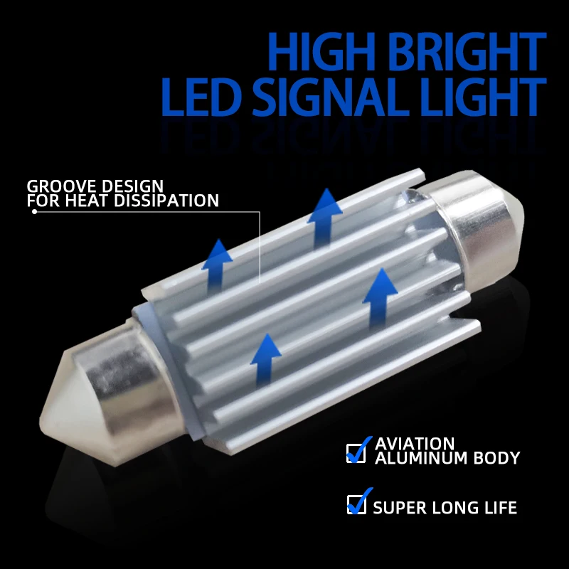 DAWNKNIGHT ڵ LED  ĵ,  , LED ׸ ,   , 2 , C5W, 29mm, 31mm, 36mm, 39mm, 41mm