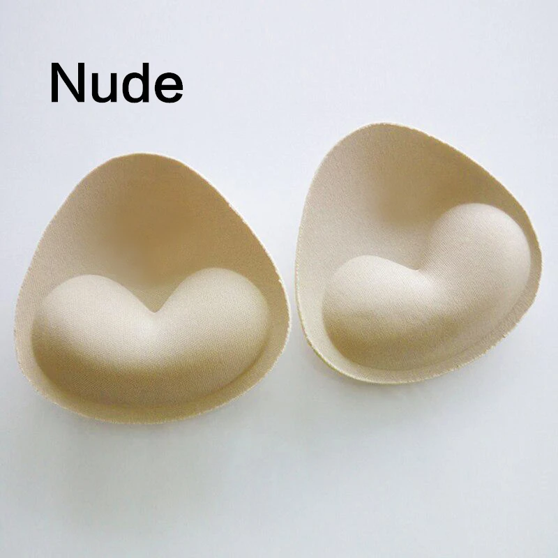 Thicken Sponge Bra Pads Removeable Push Up Breast Bra Enhancer Bra Padding Inserts Cups Swimsuit Bikini Chest Padded Accessories