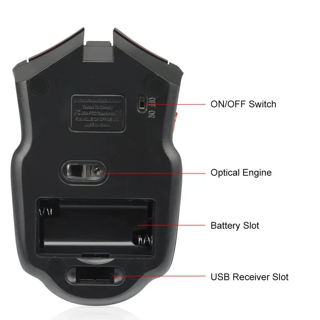 113 Battery Version Mini2.4 GHz Wireless Optical Mouse Portable Mouse Wireless USB Notebook Computer
