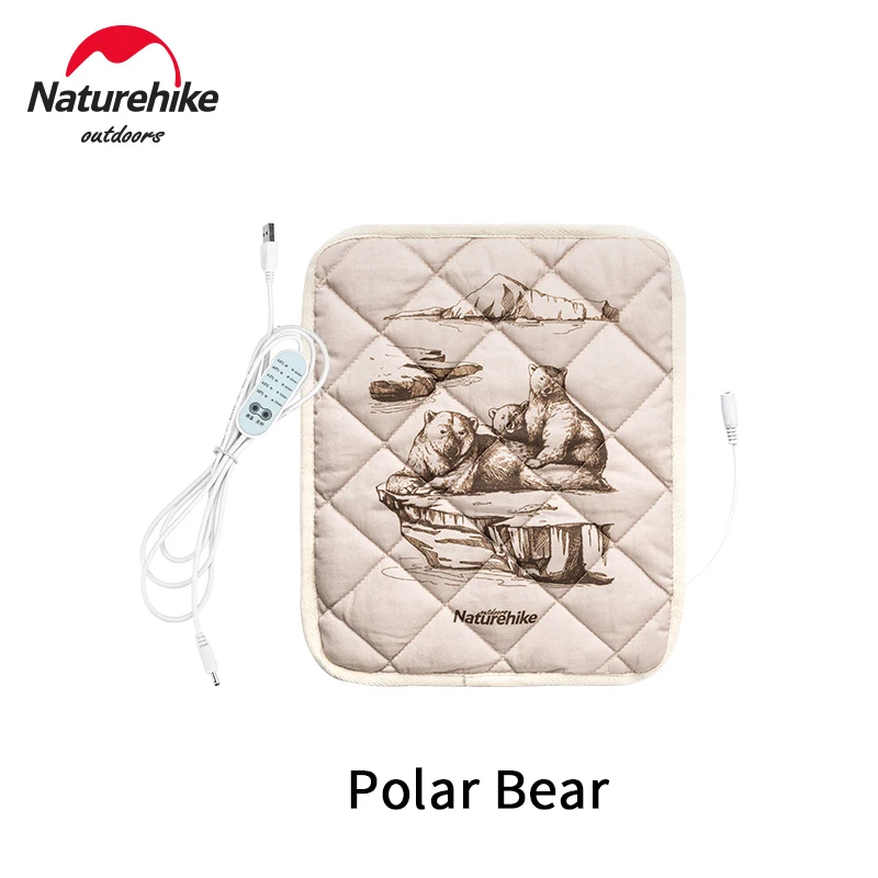 Naturehike Outdoor Heated Cushion Winter Warm Graphene Heating Mat USB Charging Chair Pad Blanket Camping Home Periodic Time