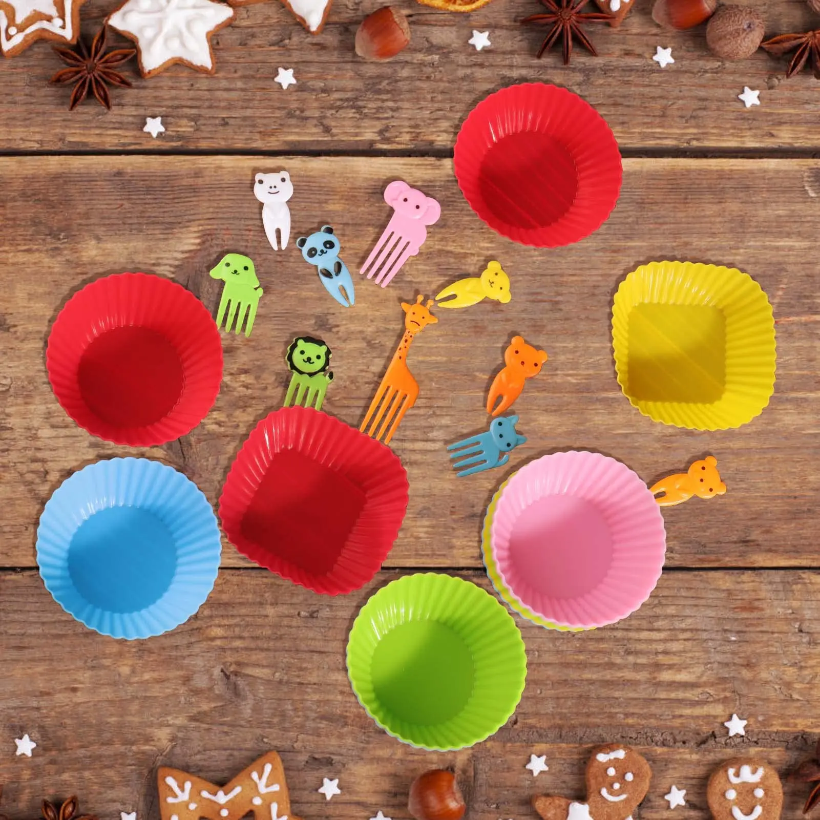 Food Picks Fruit Forks 30 Pcs for School Kids
