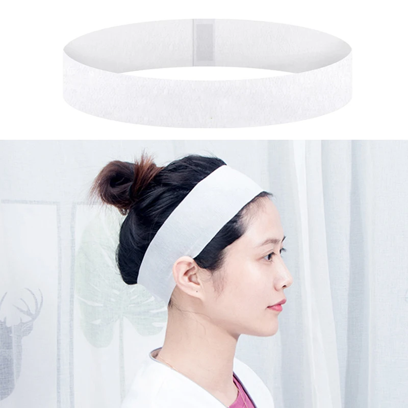 Hair Band Disposable Non Woven Soft Spa Facial Headbands Stretch with