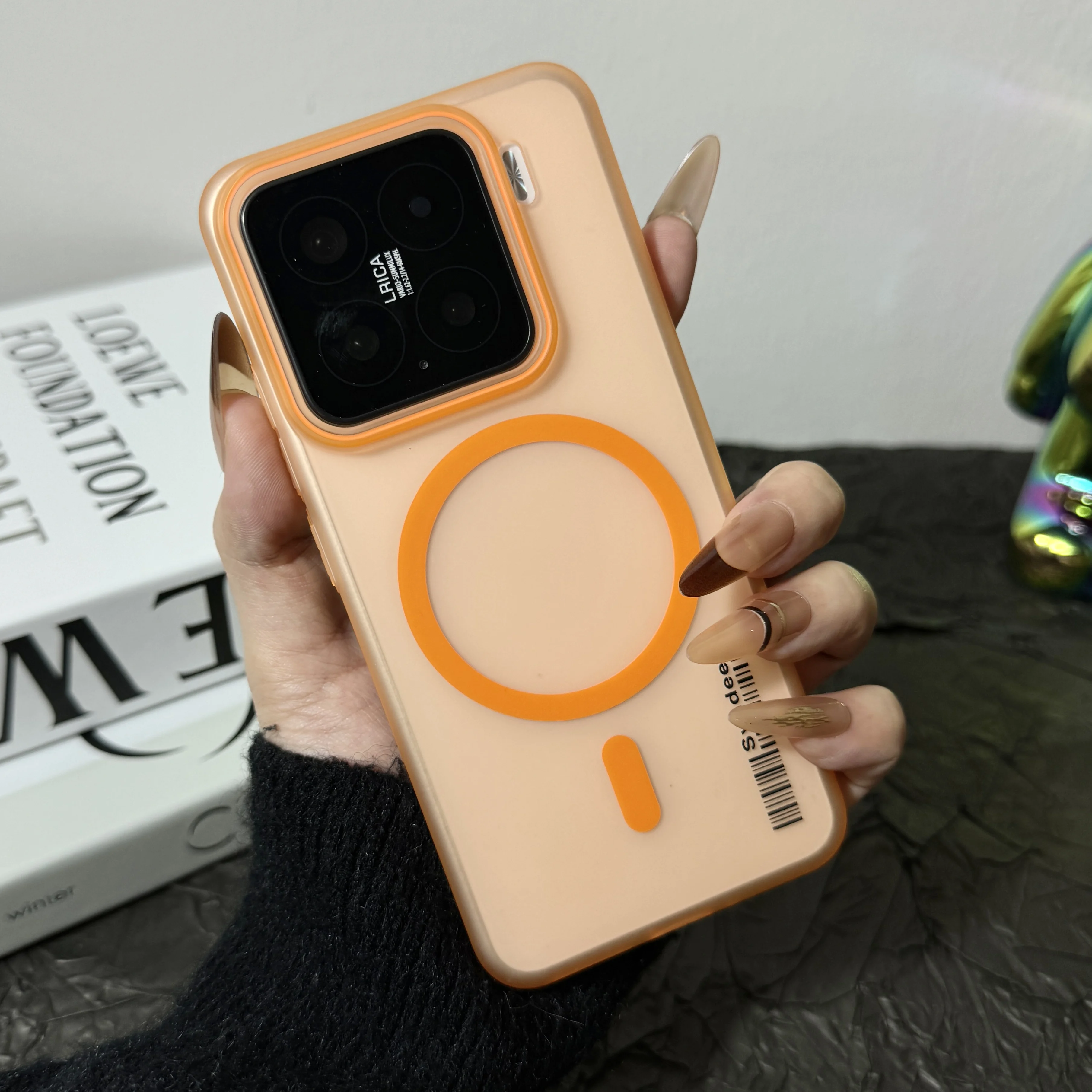 Ultra Thin Frosted Translucent Candy Hard Case with Wireless Charging