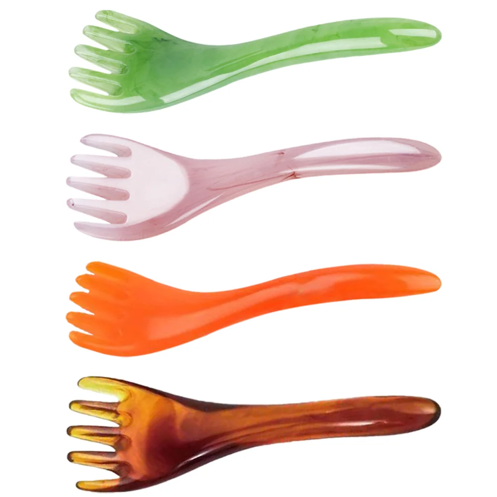 

Massage Comb Resin Guasha Scalp Comb Handheld Head Massager Scraper Facial Scraping Tool Gua Sha Meridians Comb Head