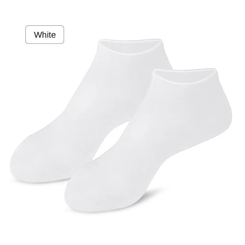2Pcs Silicone Foot Care Socks Anti Cracking Moisturizing Gel Socks Cracked Dead Skin Remove Protector Pain Relief Pedicure Tools