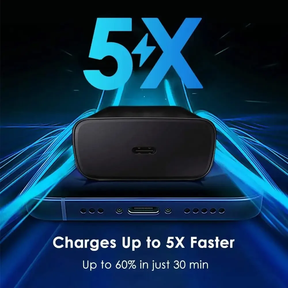 شاحن PD بقدرة 25 وات، شاحن حائط سريع USB C مع كابل...