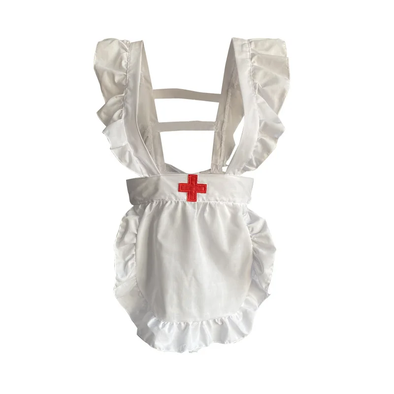 Sexy Nurse Nurse Sister Cosplay Lingerie Costumes Open Chest Lace Dresses Erotic Party Uniform Underwear Bandage Sleepwear Set