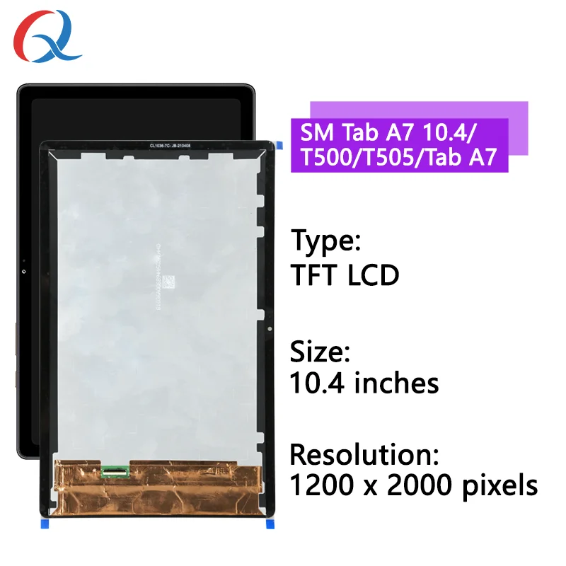 Samsung Galaxy Tab A7 10.4 () T505 T500 LCD display SM-T500 Touch Sensor Glass Screen Digitizer Assembly t500 lcd lcd display module display module touchscreen display