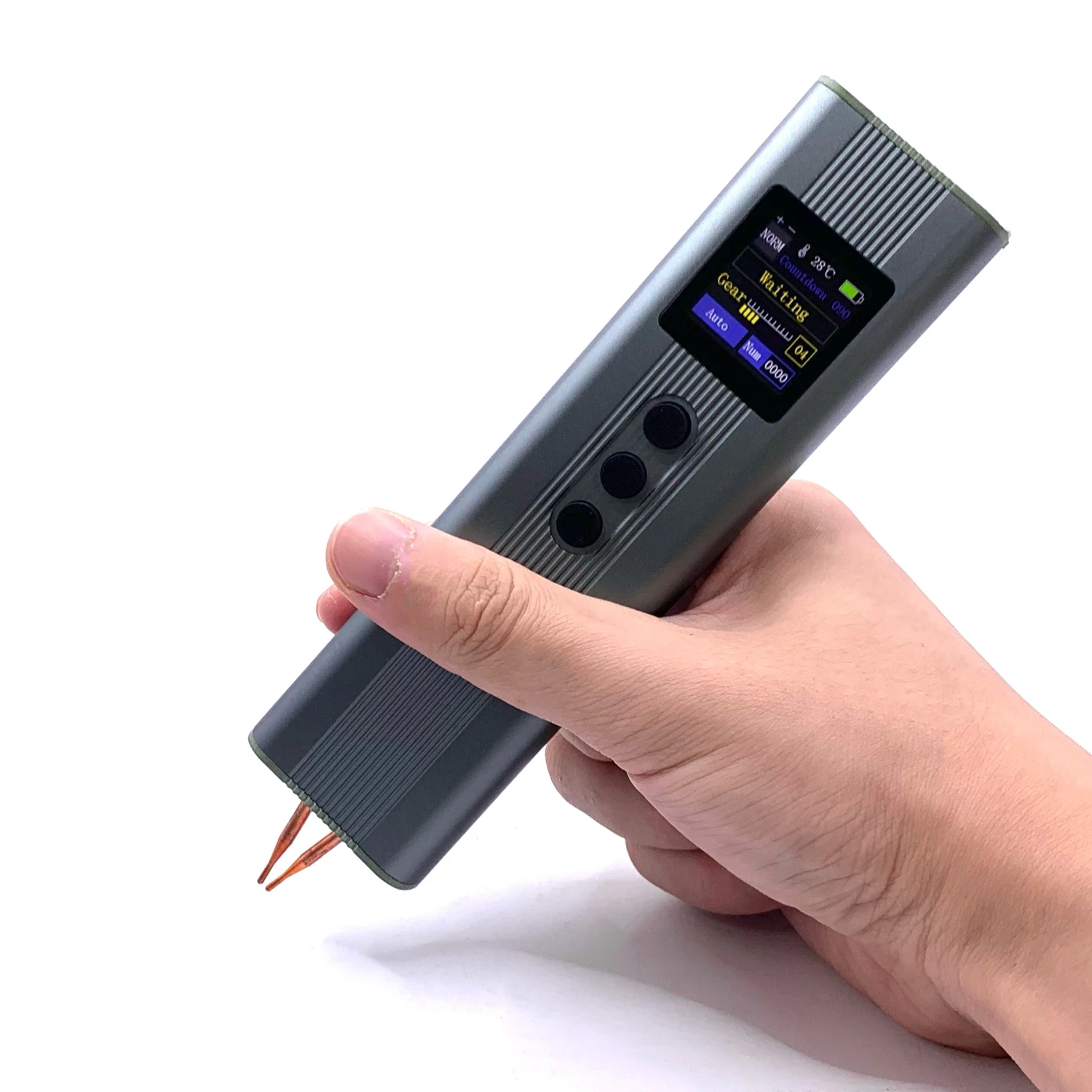 PSW01 Portable Digital Display Spot Welder 11 Gears Adjustable Dual Pulse for 18650 Battery Nickel Strip Welding