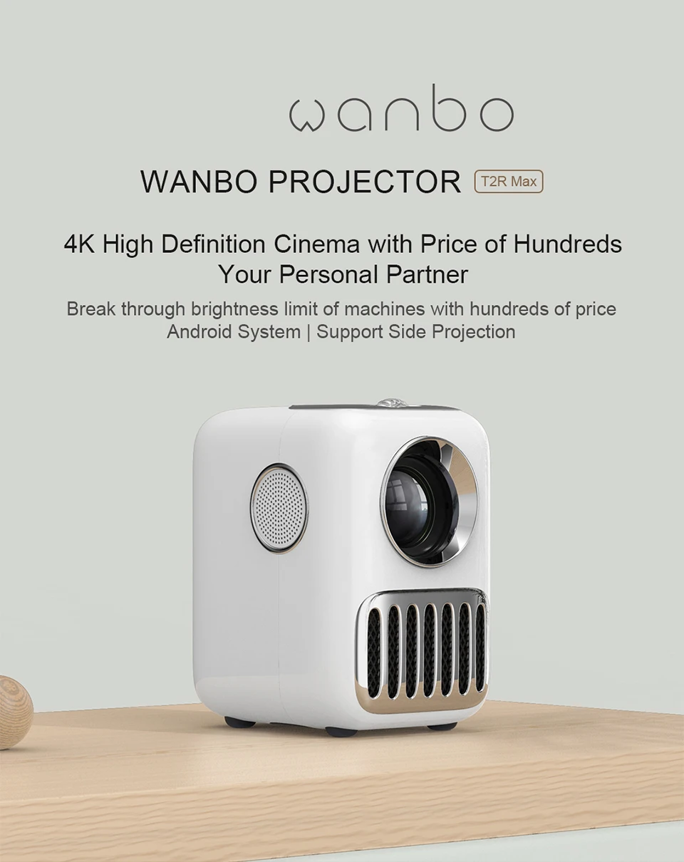 Global Version Wanbo T2r Max Projector Full Hd 1080p Mini Led 