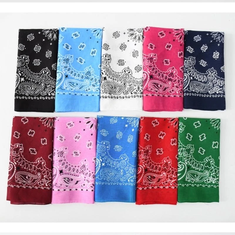Cotton Double Bandanas Headscarf Comfortable Headscarf Multipurpose Handkerchief for Fashion Enthusiasts